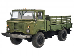 GAZ 66 flatbed body 1965 3D Model
