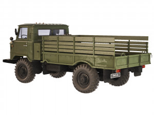 GAZ 66 flatbed body 1965 3D Model