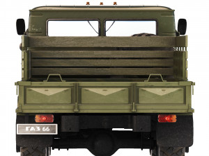 GAZ 66 flatbed body 1965 3D Model