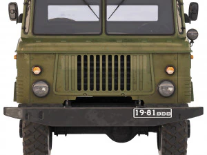 GAZ 66 flatbed body 1965 3D Model