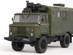 GAZ 66 kung 1988 3Dモデル
