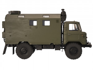 GAZ 66 kung 1988 Modelo 3D