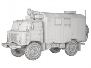 GAZ 66 kung 1988 Modelo 3D