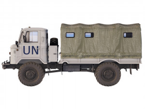 GAZ 66 tarpaulin body 1967 Model 3D