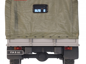 GAZ 66 tarpaulin body 1967 Model 3D