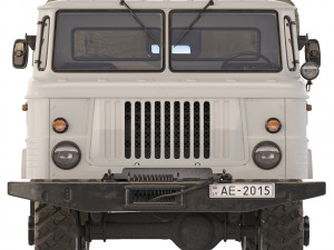 GAZ 66 tarpaulin body 1967 Model 3D