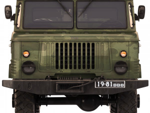 GAZ 66 with ZU-23-2 1970 Modelo 3D