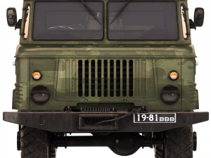 GAZ 66 with ZU-23-2 1970 3D Model