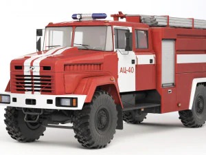 Autopompa KrAZ 5233 NE AC-40 del 2013 Modello 3D