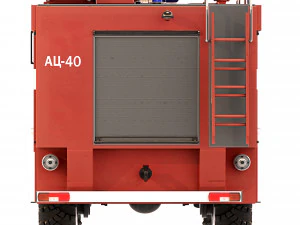 KrAZ 5233 NE AC-40 fire truck 2013 3D Model