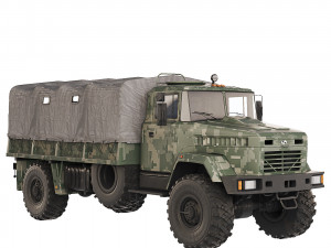 KrAZ 5233 VE 2010 Model 3D
