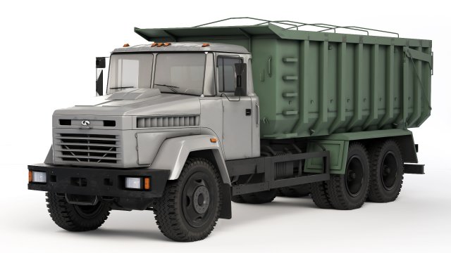 KrAZ 6230C4 tipper 2010 3D 模型 .c4d .max .obj .3ds .fbx .stl .blend 