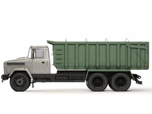 KrAZ 6230C4 tipper 2010 3D Model