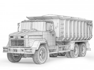 KrAZ 6230C4 tipper 2010 3D 模型
