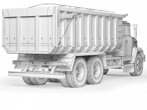 KrAZ 6230C4 tipper 2010 3D 模型