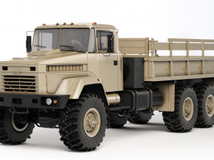 KrAZ 6322 flatbed body 1999 Modèle 3D