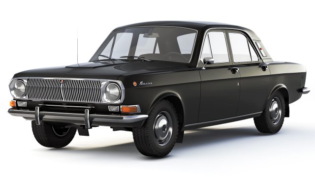 GAZ-24 Volga 1968 3D Model .c4d .max .obj .3ds .fbx .stl .blend 