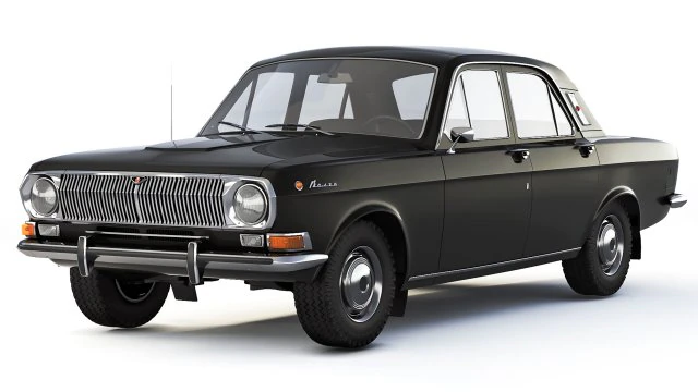 GAZ-24 Volga 1968 3D Model .c4d .max .obj .3ds .fbx .stl .blend 