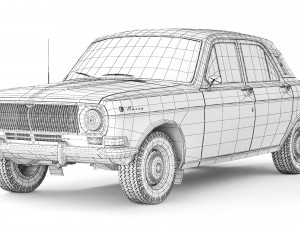 GAZ-24 Volga 1968 3D Model