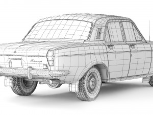 GAZ-24 Volga 1968 3D Model