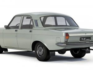 GAZ-2410 Volga 1985 3D Model