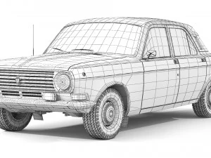 GAZ-2410 Volga 1985 3D Model