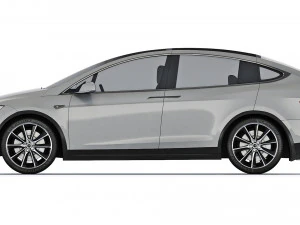 Tesla Model X 2017 3D Model
