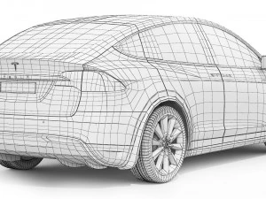 Tesla Model X 2017 3D Model