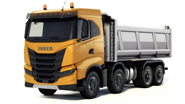 Iveco X-Way tipper 480 8x4 2021 3D Model .c4d .max .obj .3ds .fbx .stl .blend 