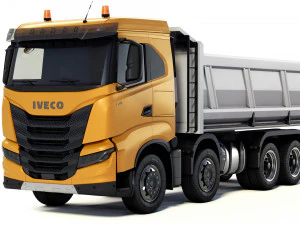 Iveco X-Way Kipper 480 8x4 2021 3D Modell