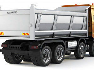 Iveco X-Way tipper 480 8x4 2021 3D Model