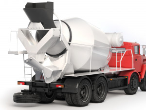 KrAZ 7133P4 concrete mixer 2011 Modello 3D