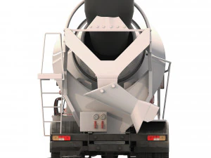 KrAZ 7133P4 concrete mixer 2011 3D Model