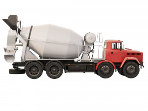 KrAZ 7133P4 concrete mixer 2011 Modello 3D