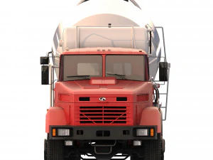 KrAZ 7133P4 concrete mixer 2011 3D Model