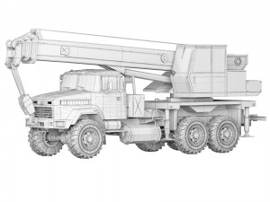 KrAZ 63221 KTA-25 2007 Modelo 3D
