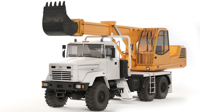 KrAZ 63221 UDS-114 2018 3D Модель .c4d .max .obj .3ds .fbx .stl .blend 