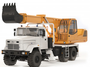 KrAZ 63221 UDS-114 2018 3D Модель