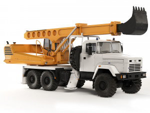 KrAZ 63221 UDS-114 2018 3D Модель