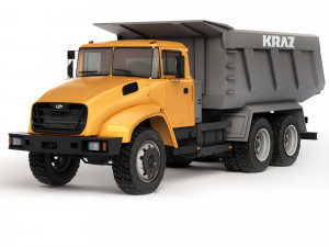 Kraz 65032 dump truck 2012 3D Model