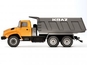 Kraz 65032 dump truck 2012 3D Model