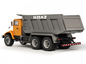 Kraz 65032 dump truck 2012 3D Model