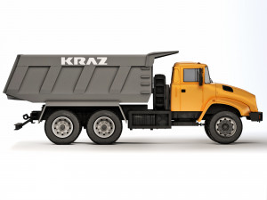 Kraz 65032 dump truck 2012 3D Model