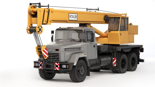 KrAZ 65053 KTA-28 2008 3Dモデル .c4d .max .obj .3ds .fbx .stl .blend 