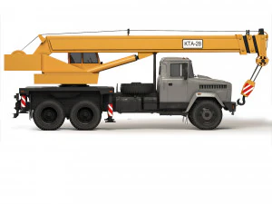 KrAZ 65053 KTA-28 2008 3D Model