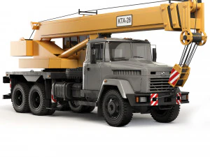 KrAZ 65053 KTA-28 2008 3D Model