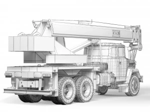 KrAZ 65053 KTA-28 2008 3D Model
