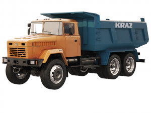 KrAZ 65055 dump truck 2004 3Dモデル