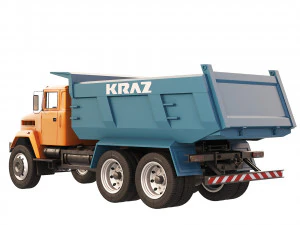KrAZ 65055 dump truck 2004 3D Model