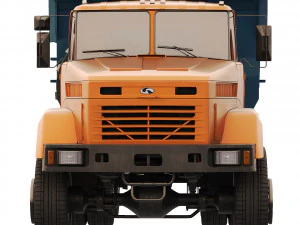 KrAZ 65055 dump truck 2004 3D Model
